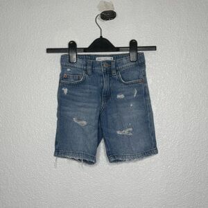 Zara Boys Blue Distressed Denim Shorts Size 7